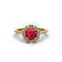 Diamond Crown Halo Engagement Ring - Annie No. 10