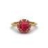 Ruby Crown Halo Engagement Ring - Annie No. 55 image 1