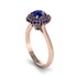 Sapphire Crown Halo Engagement Ring - Annie No. 74