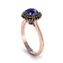 Black Diamond Crown Halo Engagement Ring - Annie No. 44 image 2