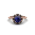 Black Diamond Crown Halo Engagement Ring - Annie No. 44 image 1
