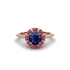 Ruby Crown Halo Engagement Ring - Annie No. 59 image 1