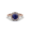 Diamond Crown Halo Engagement Ring - Annie No. 14