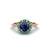 Emerald Crown Halo Engagement Ring - Annie No. 29