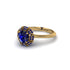Sapphire Crown Halo Engagement Ring - Annie No. 73