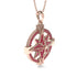 Ruby-Encrusted Compass Charm Necklace - Celeste No. 11 image 2