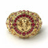 Ruby Bespoke Elephant Men’s Fashion Ring - Charles No. 10