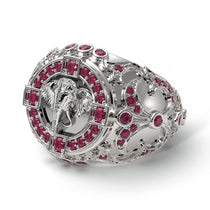 Ruby Bespoke Elephant Men’s Fashion Ring - Charles No. 12 image 1