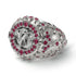 Ruby Bespoke Elephant Men’s Fashion Ring - Charles No. 12 image 1