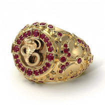 Ruby Cobra Gold Men's Fashion Ring - Waylon No. 10 image 1