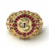 Ruby Cobra Gold Men's Fashion Ring - Waylon No. 10