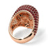 Ruby-Encrusted Skull Men's Fashion Ring - Jules No. 11