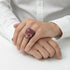 Ruby-Encrusted Skull Men's Fashion Ring - Jules No. 10