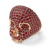 Ruby-Encrusted Skull Men's Fashion Ring - Jules No. 11 image 3