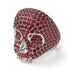 Ruby-Encrusted Skull Men's Fashion Ring - Jules No. 12 image 2