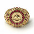 Ruby Shark Gold Men's Fashion Ring - Ryan No. 10