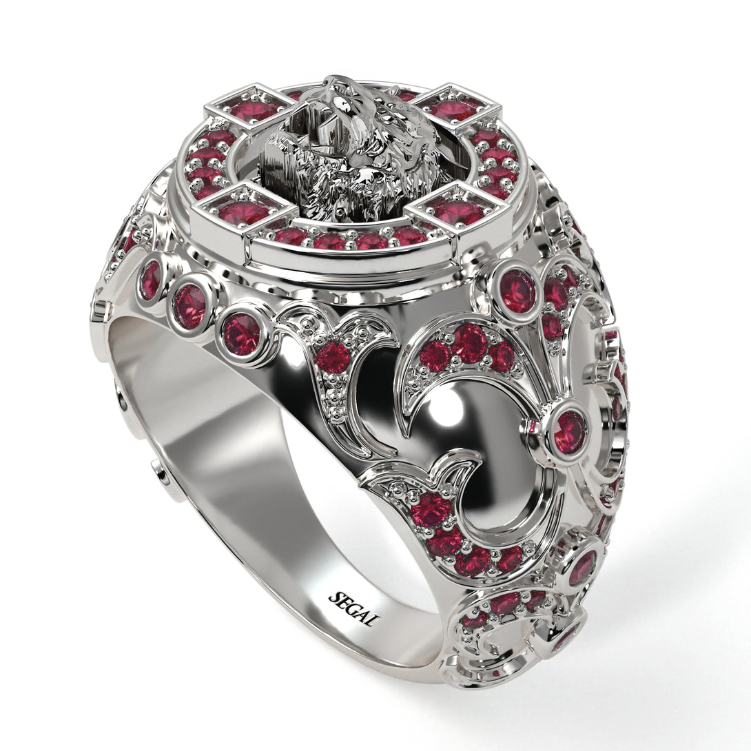 Ruby Tiger Gold Men's Fashion Ring - Landon No. 12