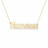 Russian Gold Name Necklace – Natasha – Наташа | 14K Solid Gold