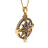 Sapphire-Encrusted Compass Charm Necklace - Celeste No. 13 image 2