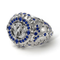 Sapphire Bespoke Elephant Men’s Fashion Ring - Charles No. 15 image 1