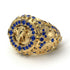 Sapphire Bespoke Elephant Men’s Fashion Ring - Charles No. 13