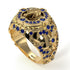 Sapphire Bespoke Elephant Men’s Fashion Ring - Charles No. 13