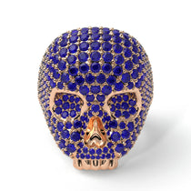 Sapphire-Encrusted Skull Men's Fashion Ring - Jules No. 14 image 1