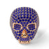 Sapphire-Encrusted Skull Men's Fashion Ring - Jules No. 14