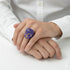 Sapphire-Encrusted Skull Men's Fashion Ring - Jules No. 14