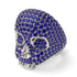 Sapphire-Encrusted Skull Men's Fashion Ring - Jules No. 15