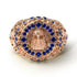 Sapphire Majestic Eagle Men’s Fashion Ring - Caleb No. 14