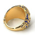 Sapphire Owl Gold Men's Fashion Ring - Adrian No. 13