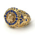 Sapphire Owl Gold Men's Fashion Ring - Adrian No. 13 image 1