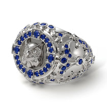 Sapphire Owl Gold Men's Fashion Ring - Adrian No. 15 image 1