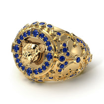 Sapphire Puma Gold Men's Fashion Ring - Santiago No. 13 image 1