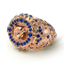 Sapphire Puma Gold Men's Fashion Ring - Santiago No. 14 image 1