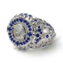 Sapphire Raven Gold Men's Fashion Ring - Nolan No. 15 image 1