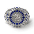 Sapphire Raven Gold Men's Fashion Ring - Nolan No. 15