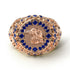 Sapphire Raven Gold Men's Fashion Ring - Nolan No. 14 image 2