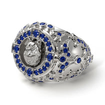 Sapphire Wolf Gold Men's Fashion Ring - Eli No. 15 image 1