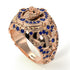 Sapphire Wolf Gold Men's Fashion Ring - Eli No. 14 image 3