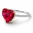 Two Tones Heart Shape Ruby Ring - Noelle No. 82