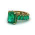 Luxury Emerald Cut Emerald Engagement Ring - Nadia No. 19 image 4