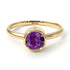 Solitaire Bezel Amethyst Ring - Emerson No. 301