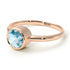 Solitaire Bezel Aquamarine Ring - Emerson No. 402