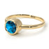 Solitaire Bezel Blue Topaz Ring - Emerson No. 501 image 3
