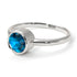 Solitaire Bezel Blue Topaz Ring - Emerson No. 503