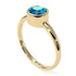 Solitaire Bezel Blue Topaz Ring - Emerson No. 501 image 2