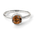 Solitaire Bezel Brown Diamond Ring - Emerson No. 1103