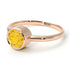 Solitaire Bezel Citrine Ring - Emerson No. 602